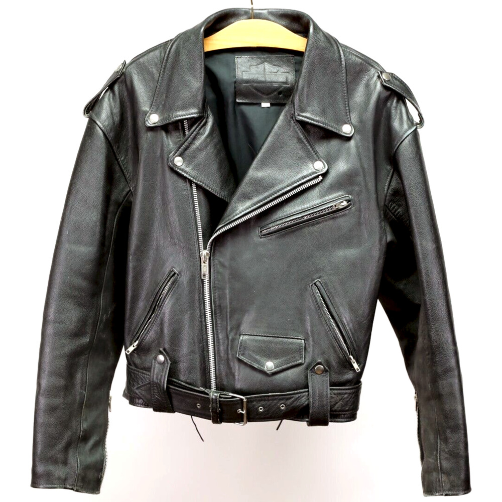 Vintage Harley Davidson Leather Jacket 90's Official Licensed Men's Sz 42 RARE